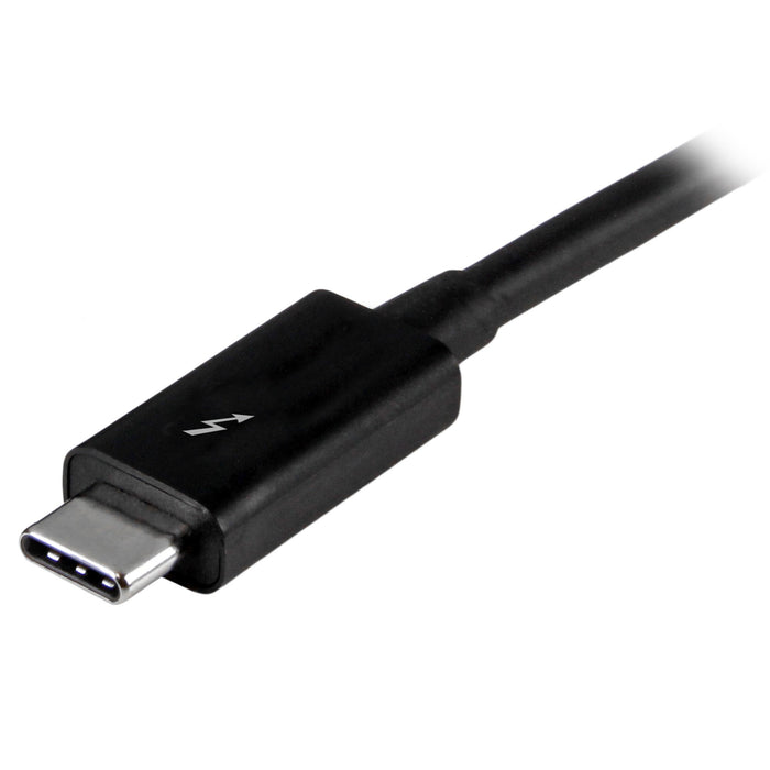 StarTech.com 3.3ft (1m) Thunderbolt 3 Cable, 20Gbps, 100W PD, 4K, Thunderbolt Certified, Compatible with Thunderbolt 4/USB 3.2/DisplayPort, Male, Male, 1 m, 20 Gbit/s, Black, Nickel
