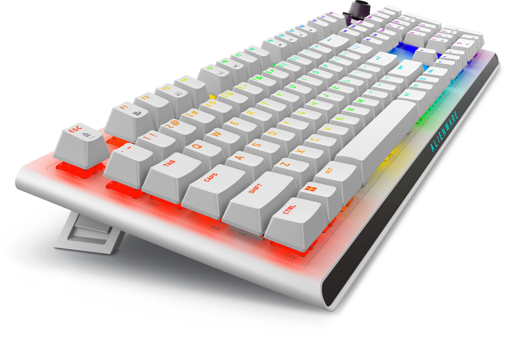 Alienware Tri-Mode AW920K, Full-size (100%), Wired & Wireless, USB + RF Wireless + Bluetooth, Mechanical, RGB LED, White