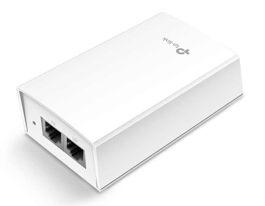 TP-Link 48V Passive PoE Adapter, Gigabit Ethernet, 10,100,1000 Mbit/s, 10/100/1000, Cat3, Cat4, Cat5, Cat5e, Cat6, White, 100 m