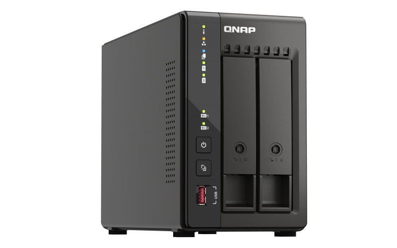 QNAP TS-253E, NAS, Tower, Intel® Celeron®, J6412, 8 GB, 0 TB