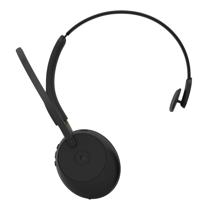 Jabra Evolve3 65 MS - USB-C with Dongle - Mono (Charging Stand), Wireless, Office/Call center, 20 - 20000 Hz, 131 g, Headset, Black
