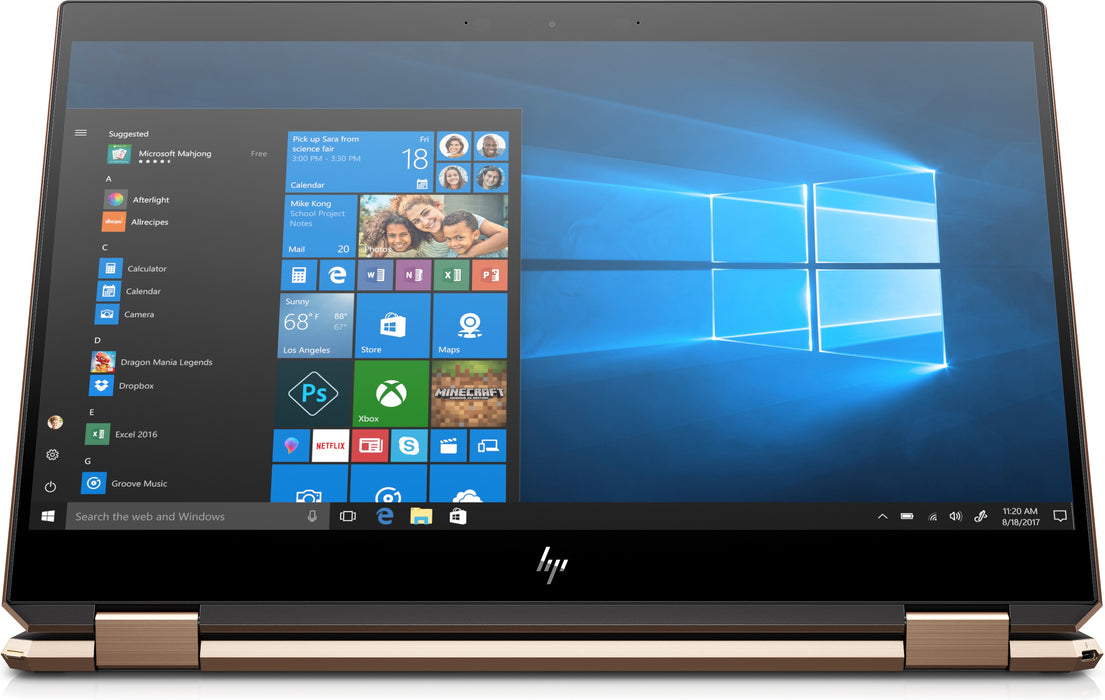 HP Spectre x360 15-df1010na, Intel® Core™ i7, 2.6 GHz, 39.6 cm (15.6"), 3840 x 2160 pixels, 16 GB, 1 TB