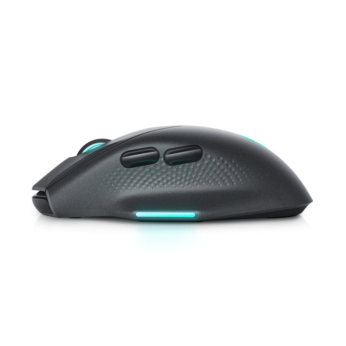 Alienware AW620M, Right-hand, Optical, RF Wireless + USB Type-C, 26000 DPI, Black