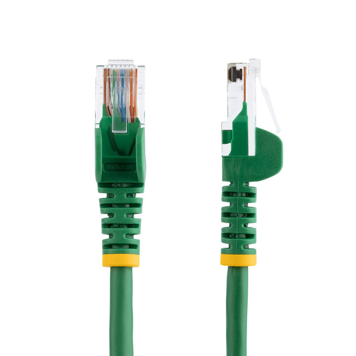 StarTech.com Cat5e Patch Cable with Snagless RJ45 Connectors - 1m, Green, 1 m, Cat5e, U/UTP (UTP), RJ-45, RJ-45, Green