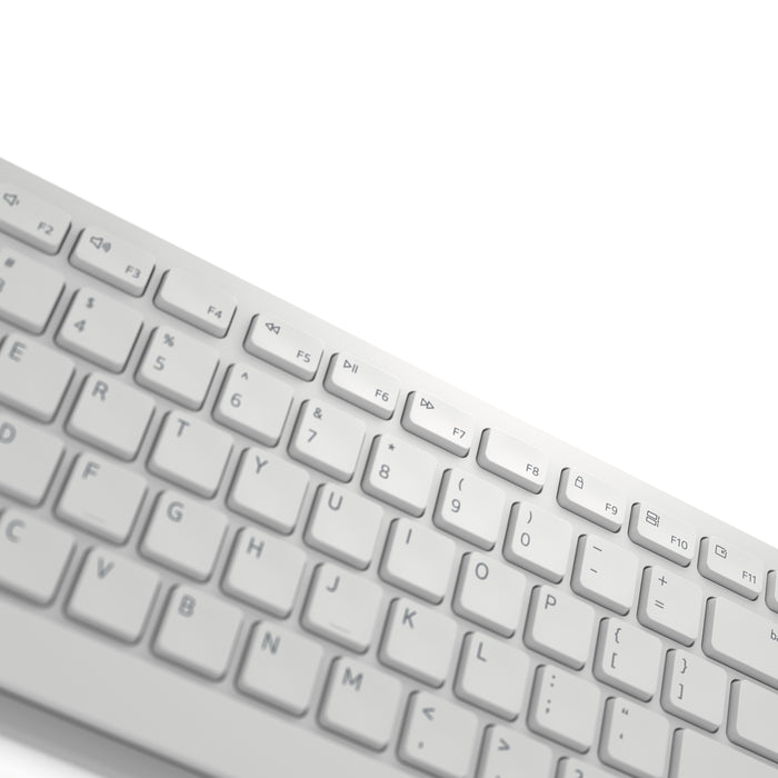 DELL Pro Keyboard and Mouse - KM5221W - US International (QWERTY) - White, Wireless, RF Wireless, Plunger key switch, QWERTY, White, Mouse included