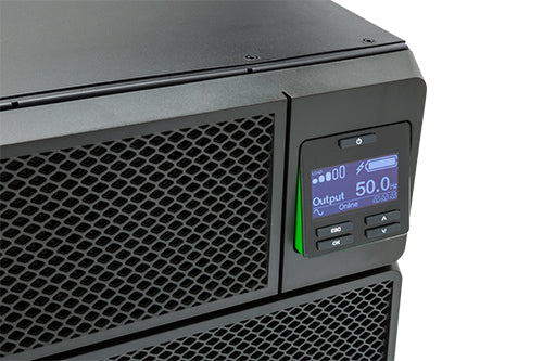 APC Smart-UPS On-Line SRT8KRMXLI - 8kW/VA, 6x C13 + 4x C19 + hardwire 1phase output, rack mountable, Embedded NMC, Double-conversion (Online), 8 kVA, 8000 W, Sine, 100 V, 476 V