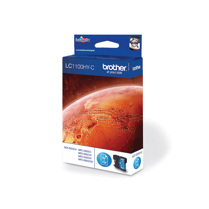 Brother LC1100HYC, Cyan, 1 pc(s), 750 pages, Single pack