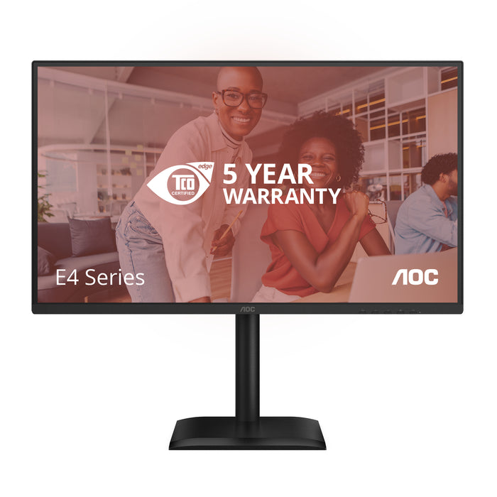 AOC 27E4CV, 68.6 cm (27"), 1920 x 1080 pixels, Full HD, LED, 4 ms, Black