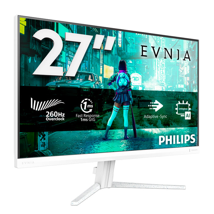 Philips 27M2N3201PL/00, 68.6 cm (27"), 1920 x 1080 pixels, Full HD, LCD, 1 ms, White