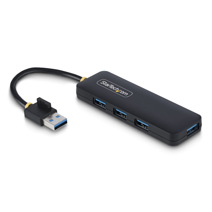 StarTech 4-Port USB-A Hub, USB 3.0 (5Gbps) Data Transfer, Bus Powered, Travel Mini Hub, Portable Multi-Port USB Splitter, Windows PC, MacBook, iMac, Chromebook, Surface and More