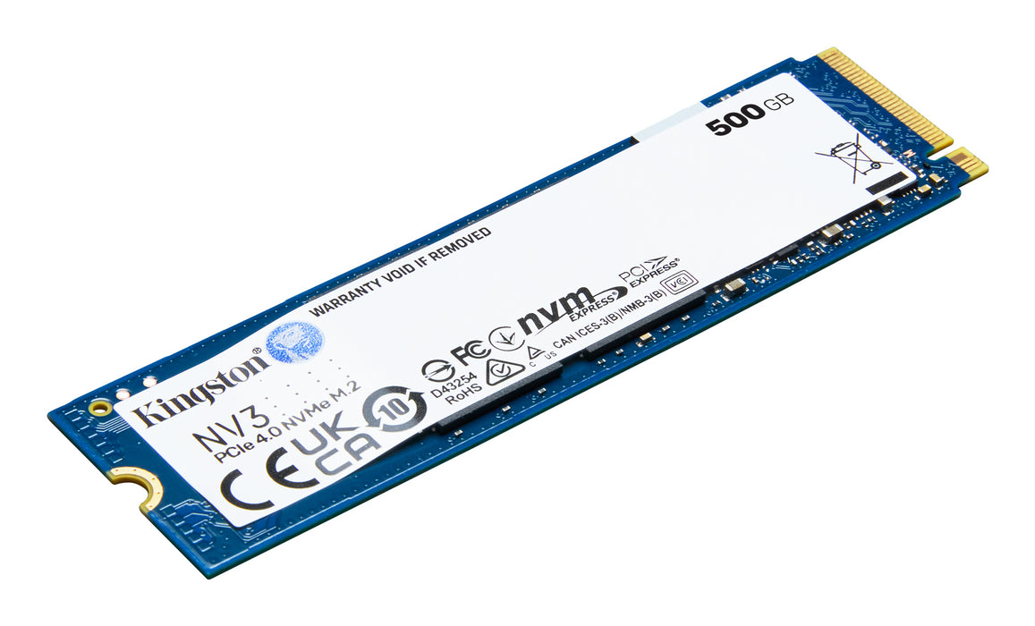 Kingston Technology 500G NV3 M.2 2280 NVMe SSD, 500 GB, M.2, 5000 MB/s