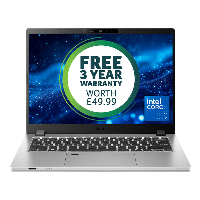 Acer TravelMate P2 (TMP214-56-TCO) Intel Core 5 120U, 8GB, 256GB SSD, 14" WUXGA, Win11Pro Notebook, Intel Core 5, 35.6 cm (14"), 1920 x 1200 pixels, 8 GB, 256 GB, Windows 11 Pro