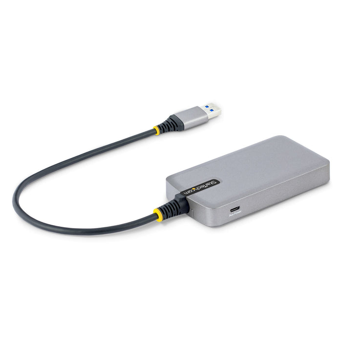 StarTech 4 Port USB Hub, USB 3.0 (5Gbps), Bus Powered, USB-A to 4x USB-A Hub w/ Optional Auxiliary Power Input, Portable Desktop/Laptop USB Hub, 1ft/30cm Cable, USB Expansion Hub (5G4AB-USB-A-HUB)