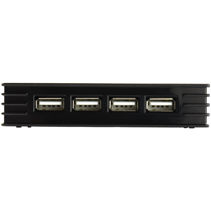 StarTech.com 4 Port Black USB 2.0 Hub - TAA, USB 2.0 Type-B, USB 2.0, 480 Mbit/s, Black, Plastic, Power