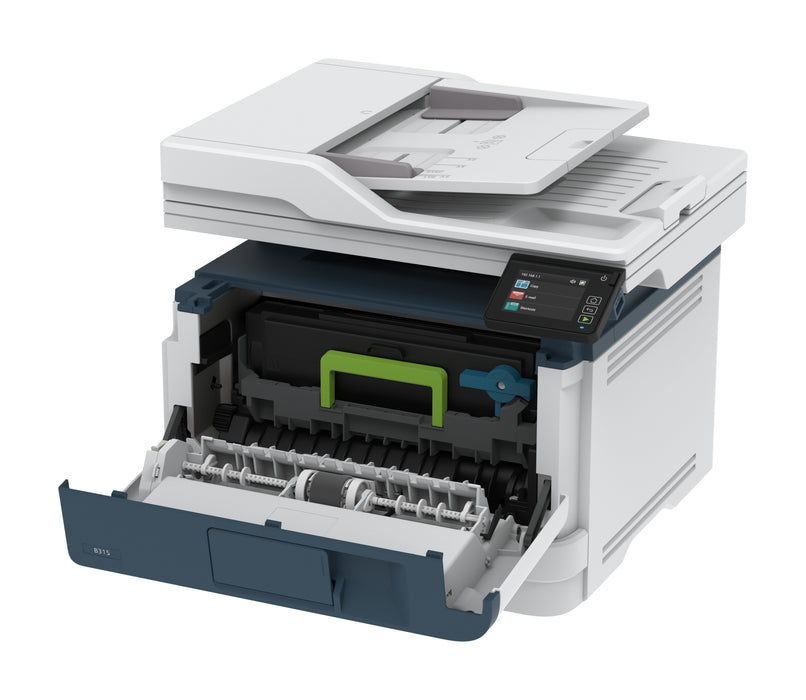 Xerox B315 A4 40ppm Wireless Duplex Copy/Print/Scan/Fax PS3 PCL5e/6 2 Trays 350 Sheets UK, Laser, Mono printing, 2400 x 2400 DPI, A4, Direct printing, Blue, White