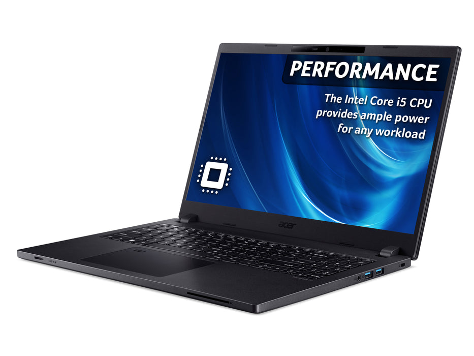 Acer TravelMate P2 TMP215-54 (15.6" Full HD IPS, Intel Core i5-1235U, 16 GB RAM, 512GB PCIe NVMe SSD, Win 11 Pro), Intel® Core™ i5, 39.6 cm (15.6"), 1920 x 1080 pixels, 16 GB, 512 GB, Windows 11 Pro