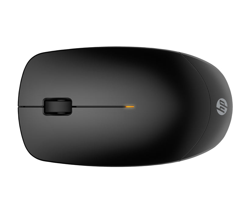 HP 230 Slim Wireless Mouse, Ambidextrous, Optical, RF Wireless, 1600 DPI, Black