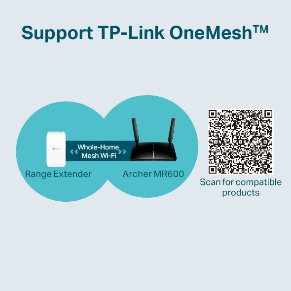 TP-Link 4G+ Cat6 AC1200 Wireless Dual Band Gigabit Router, Wi-Fi 5 (802.11ac), Dual-band (2.4 GHz / 5 GHz), Ethernet LAN, 3G, Black, Tabletop router