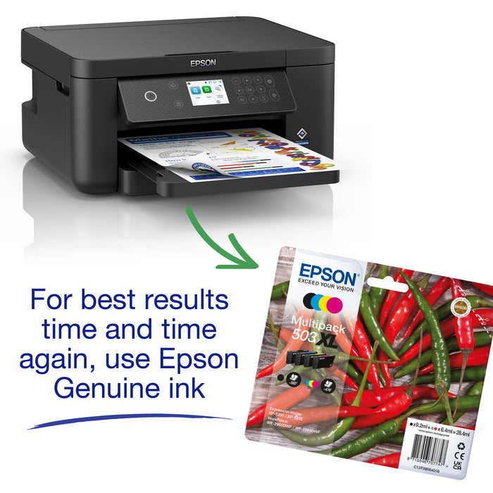 Epson Expression Home XP-5200, Inkjet, Colour printing, 4800 x 1200 DPI, A4, Direct printing, Black