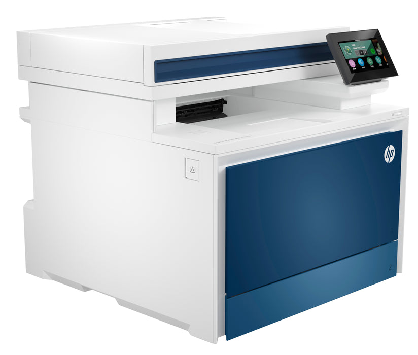 HP Color LaserJet Pro LaserJet Pro 4302fdn Multifunction Color Printer, Ethernet Only; Copier, Scanner, Laser, Colour printing, 600 x 600 DPI, A4, Direct printing, Blue, White