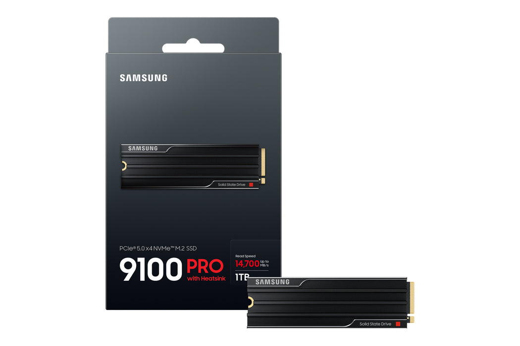 Samsung 9100 PRO Heatsink PCIe® 5.0 NVMe™ M.2 SSD - 1 TB, 1 TB, M.2, 14700 MB/s