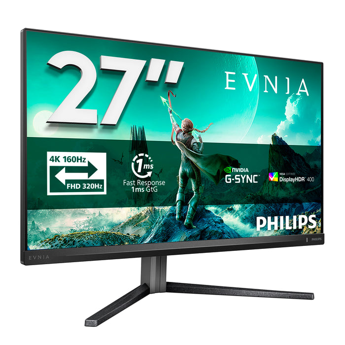 Philips Evnia 3000 27M2N3800A/00, 68.6 cm (27"), 3840 x 2160 pixels, 4K Ultra HD, LCD, 1 ms, Black