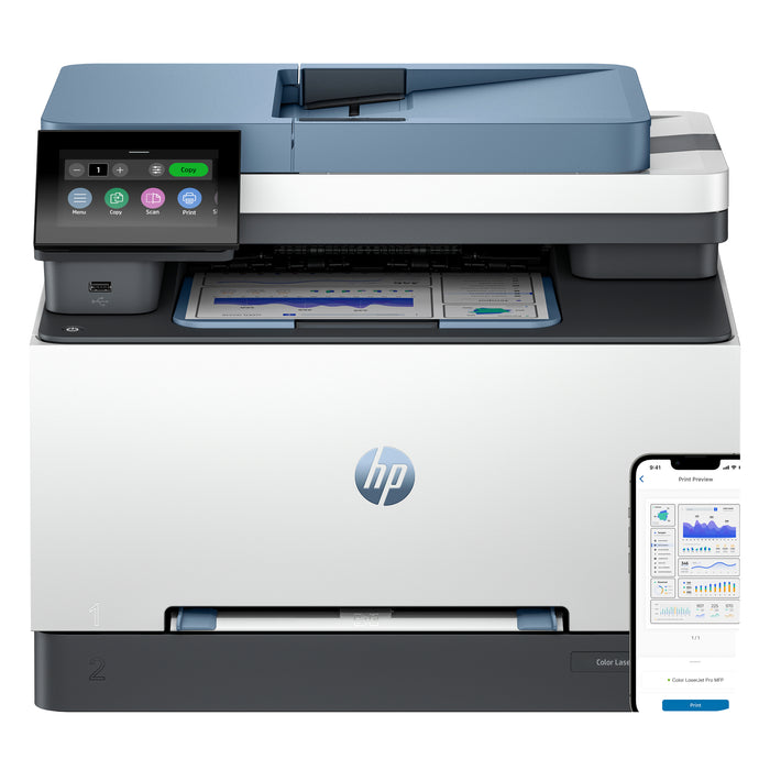 HP LaserJet Pro 3302fdw Wireless Multifunction Color Printer, Copier, Scanner; Duplex, Laser, Colour, 600 x 600 DPI, A4, 25 ppm, Duplex printing