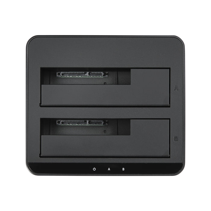 StarTech Dual-Bay USB 3.0 to SATA Hard Drive Docking Station, USB Hard Drive Dock, External 2.5/3.5" SATA I/II/III, SSD/HDD Docking Station, Hot-Swap Hard Drive Bays, Top-Loading (SDOCK2U33V)