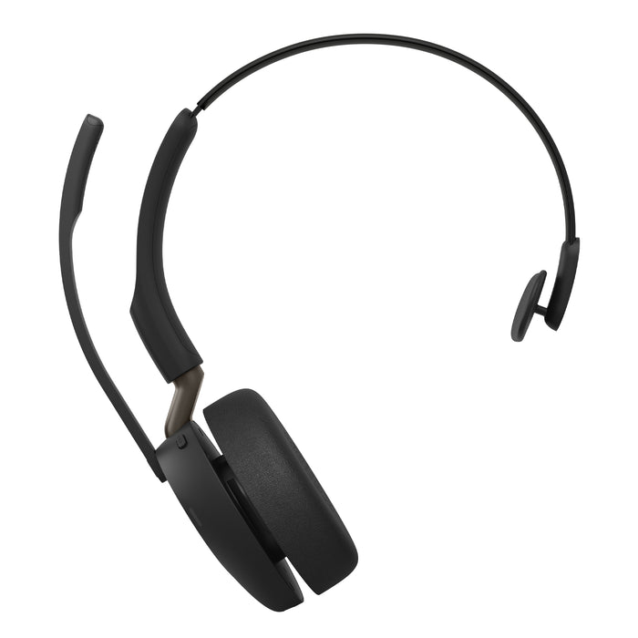 Jabra Evolve3 65 UC - USB-A with Dongle - Mono (Charging Stand), Wireless, Office/Call center, 20 - 20000 Hz, 131 g, Headset, Black