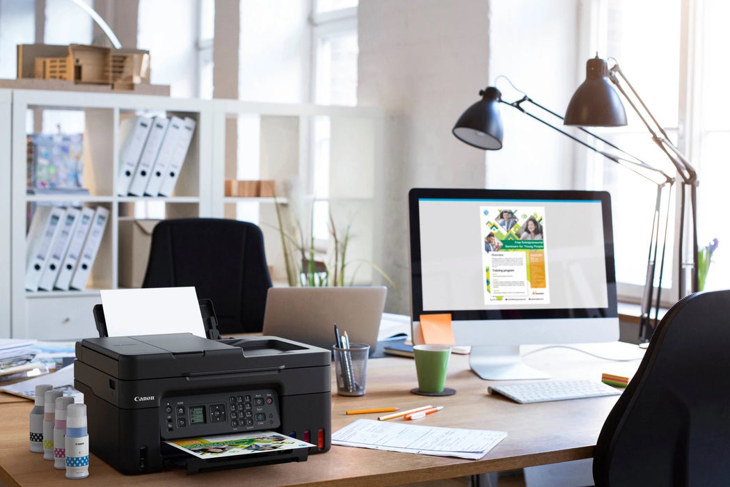 Canon PIXMA G4570 Wireless Colour All-in-one Refillable MegaTank Inkjet Printer, Inkjet, Colour printing, 4800 x 1200 DPI, A4, Direct printing, Black