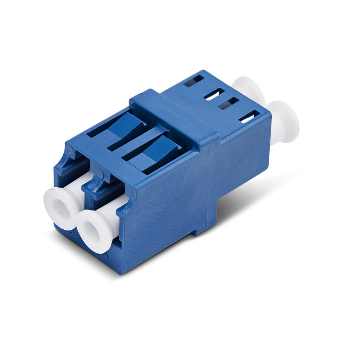 StarTech.com LC to LC Coupler, Single Mode LC Fiber Coupler, LC/UPC Duplex Adapter, Fiber Optic LC Coupler for Patch Panel, LC/UPC, Blue, White, Single-mode, Trade Agreements Act (TAA), CE, 12.9 mm, 25.7 mm