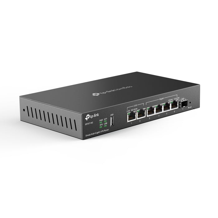 TP-Link Omada Multi-Gigabit VPN Router, Ethernet WAN, 2.5 Gigabit Ethernet, Fast Ethernet, Gigabit Ethernet, Black