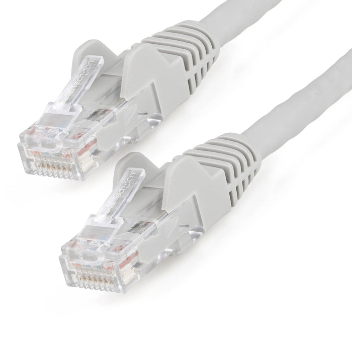 StarTech.com 2m CAT6 Ethernet Cable - LSZH (Low Smoke Zero Halogen) - 10 Gigabit 250Mhz 100W PoE RJ45 10GbE UTP Network Patch Cord Snagless with Strain Relief - Grey, CAT 6, ETL Verified, 24AWG, 2 m, Cat6, U/UTP (UTP), RJ-45, RJ-45, Grey