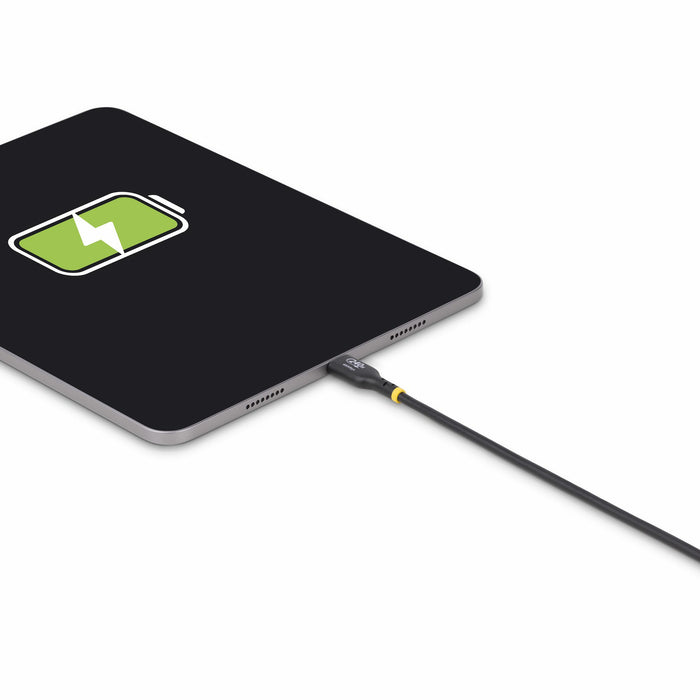 StarTech.com 10ft (3m) USB-C Charging Cable, Charge & Sync, 240W (5A) PD EPR, USB 2.0 Laptop Charger Cable, USB-IF Certified, TPE Jacket - Black USB C Charging Cord, 3 m, USB C, USB C, USB 2.0, 0.48 Gbit/s, Black