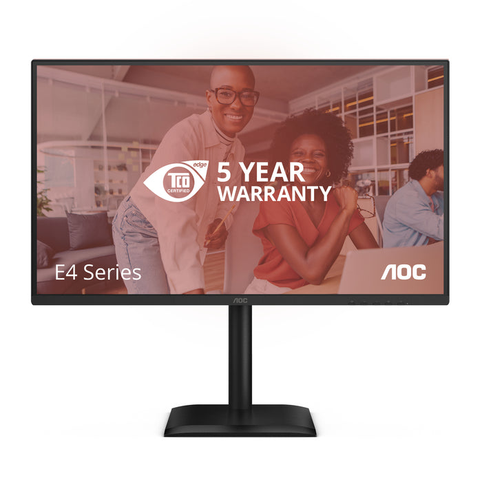 AOC 27E4U, 68.6 cm (27"), 1920 x 1080 pixels, Full HD, LED, 4 ms, Black