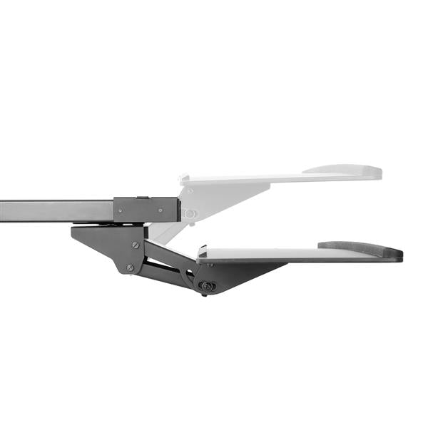StarTech.com Under-Desk Keyboard Tray - Adjustable, Black, 2 kg, Plastic, Steel, 20°, -15 - 15°, 782 mm