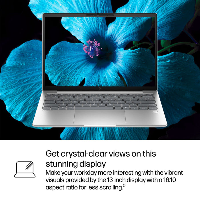 HP EliteBook 6 G1i, Intel Core Ultra 7, 33.8 cm (13.3"), 1920 x 1200 pixels, 32 GB, 512 GB, Windows 11 Pro