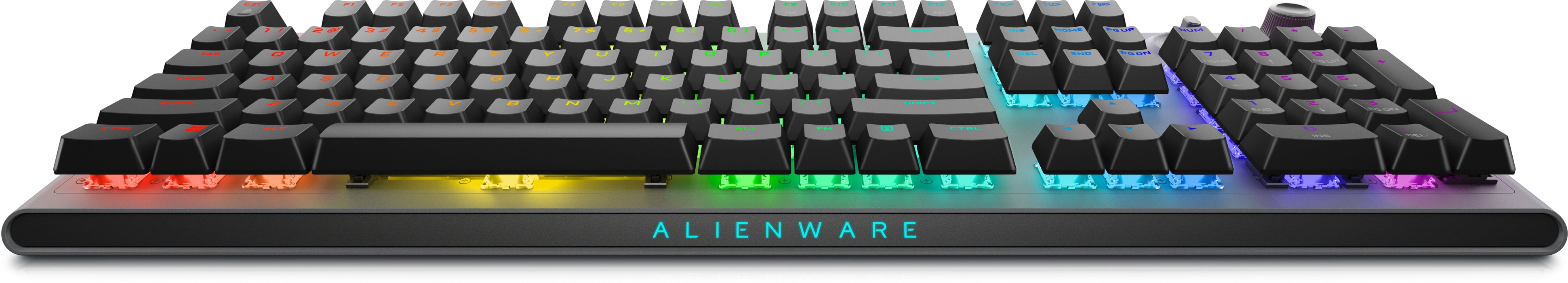 Alienware Tri-Mode AW920K, Full-size (100%), Wired & Wireless, USB + RF Wireless + Bluetooth, Mechanical, RGB LED, Grey