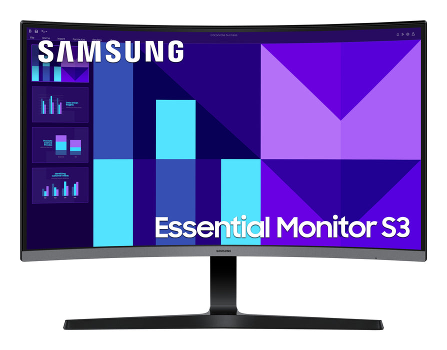 Samsung 27" S39GD Full HD Curved Monitor, 68.6 cm (27"), 1920 x 1080 pixels, Full HD, LCD, 4 ms, Black