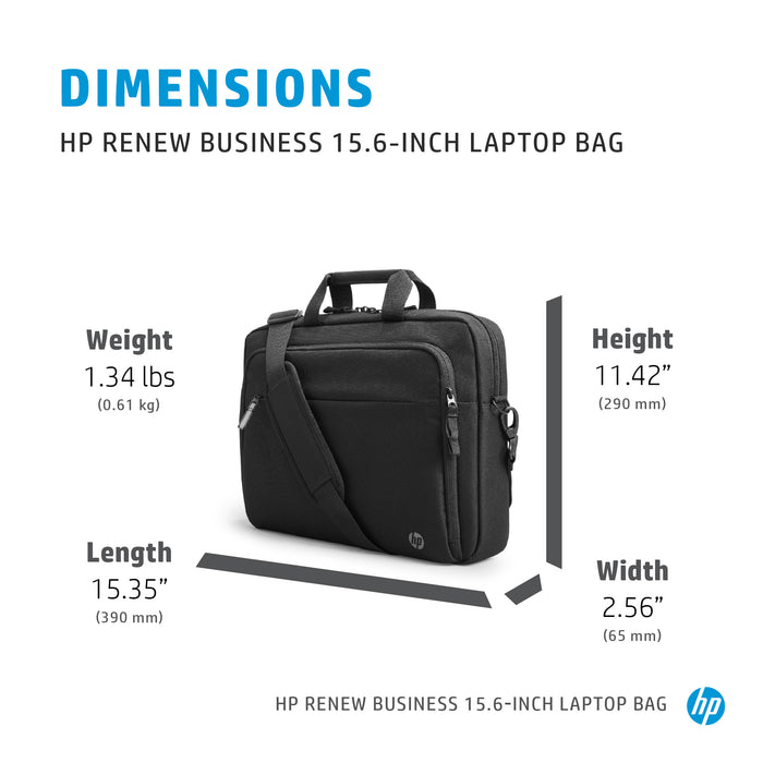 HP Renew Business 15.6-inch Laptop Bag, Messenger case, 39.6 cm (15.6"), 610 g