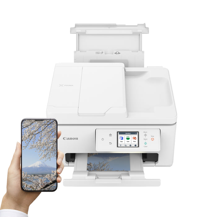 Canon PIXMA TS7750i, Inkjet, Colour printing, 1200 x 1200 DPI, Colour copying, A4, White