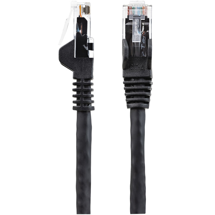StarTech.com 3m CAT6 Ethernet Cable - LSZH (Low Smoke Zero Halogen) - 10 Gigabit 250Mhz 100W PoE RJ45 10GbE UTP Network Patch Cord Snagless with Strain Relief - Black, CAT 6, ETL Verified, 24AWG, 3 m, Cat6, U/UTP (UTP), RJ-45, RJ-45, Black