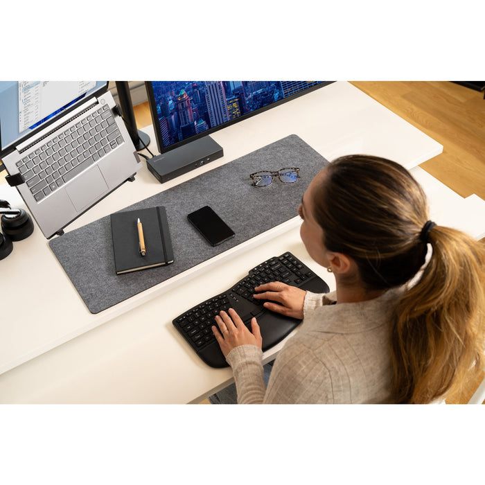 Kensington Pro Fit Ergo KB675 EQ TKL Rechargeable Keyboard, Tenkeyless (80 - 87%), Wireless, Bluetooth, Black