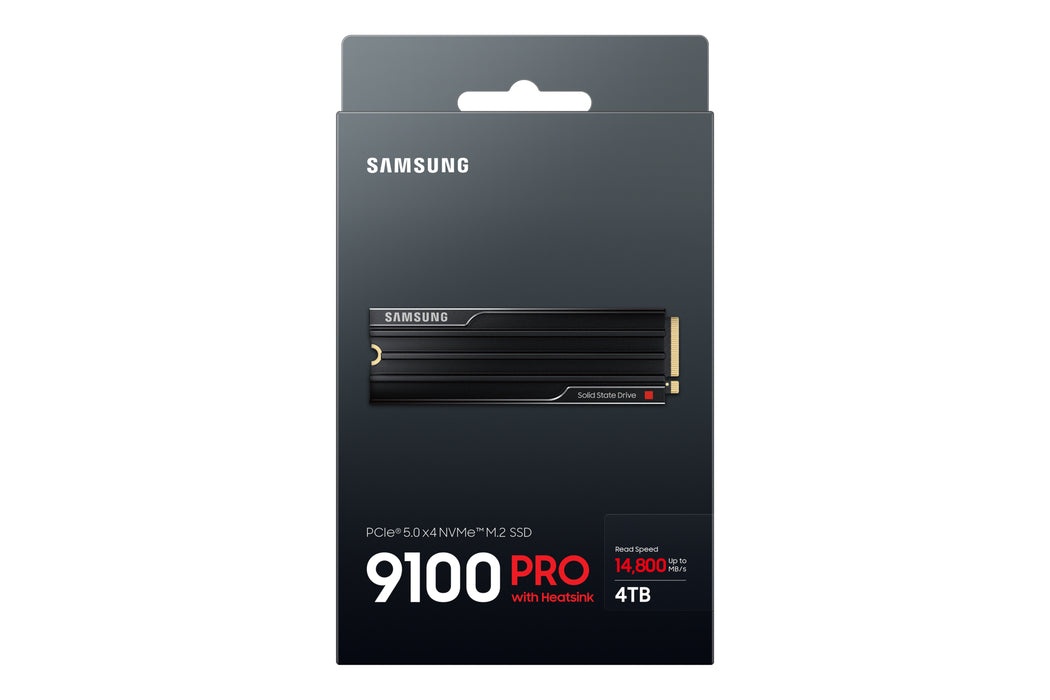 Samsung 9100 PRO Heatsink PCIe® 5.0 NVMe™ M.2 SSD - 4 TB, 4 TB, M.2, 14800 MB/s