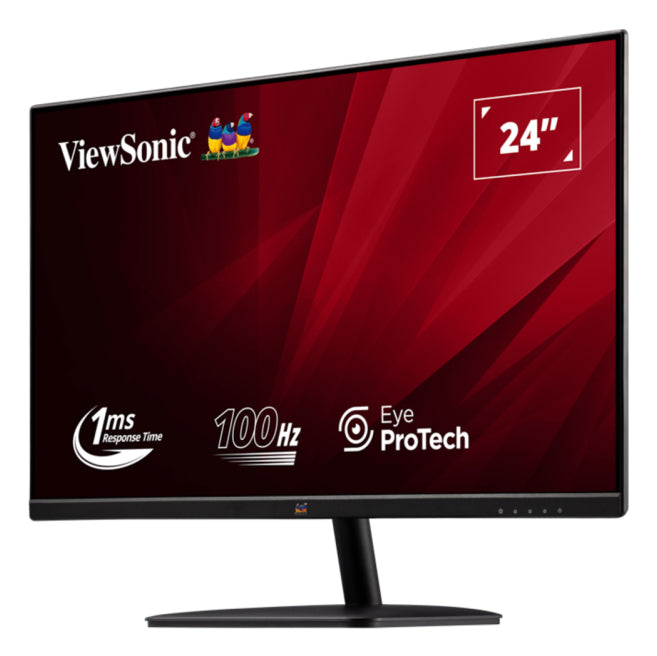 Viewsonic VA2432-H-2, 61 cm (24"), 1920 x 1080 pixels, Full HD, LED, 1 ms, Black