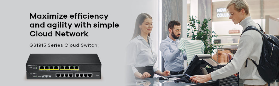 Zyxel GS1915-8EP, Managed, L2, Gigabit Ethernet (10/100/1000), Full duplex, Power over Ethernet (PoE)