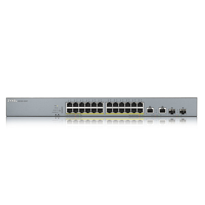 Zyxel GS1350-26HP, Managed, L2, Gigabit Ethernet (10/100/1000), Power over Ethernet (PoE), Rack mounting