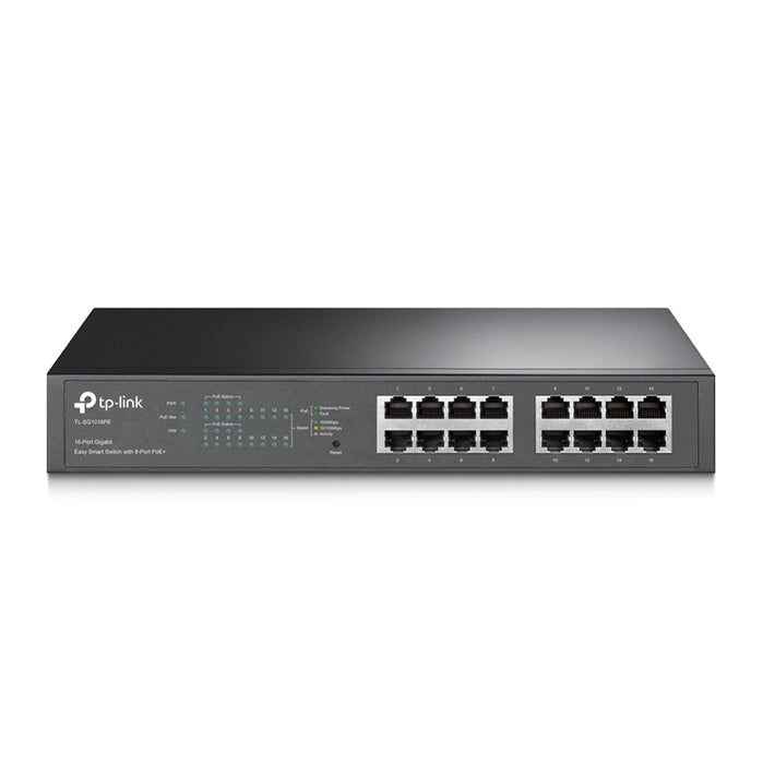 TP-Link TL-SG1016PE, Managed, L2, Gigabit Ethernet (10/100/1000), Full duplex, Power over Ethernet (PoE), Rack mounting