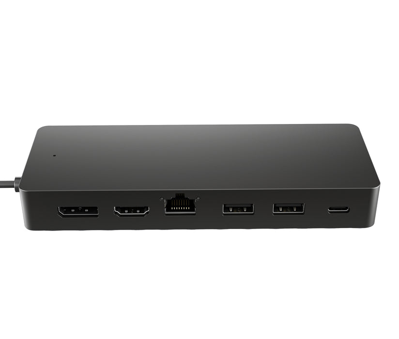 HP Universal USB-C Multiport Hub, Wired, USB 3.2 Gen 2 (3.1 Gen 2) Type-C, 10,100,1000 Mbit/s, Black, Black, 4K Ultra HD