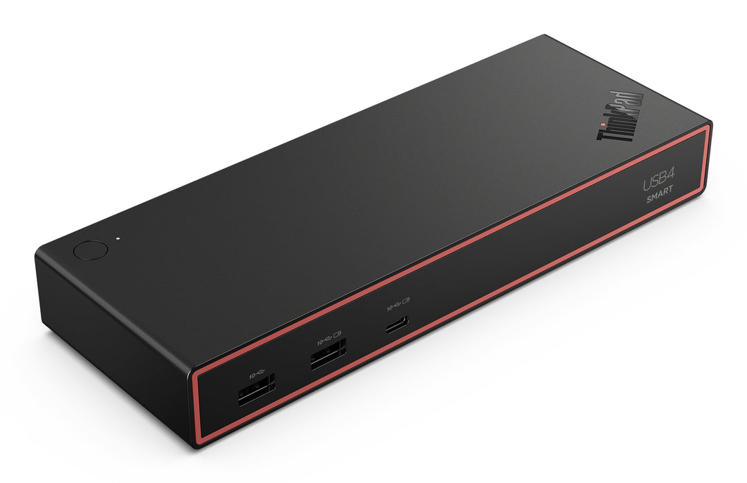 Lenovo ThinkPad USB4 Smart Dock 5500, Wired, USB4, 65 W, 1000 Mbit/s, Black, Eclipse Black